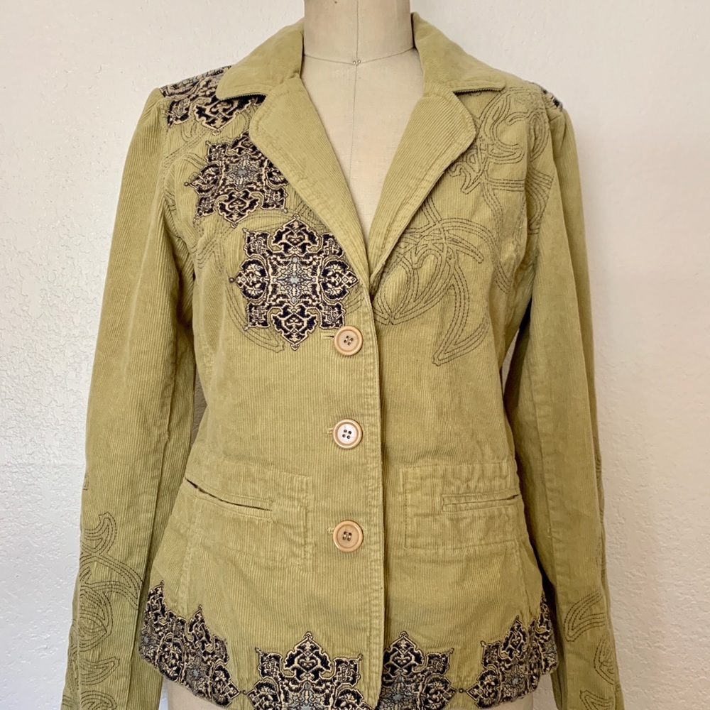 Johnny Was Mandala corduroy jacket S NWT
